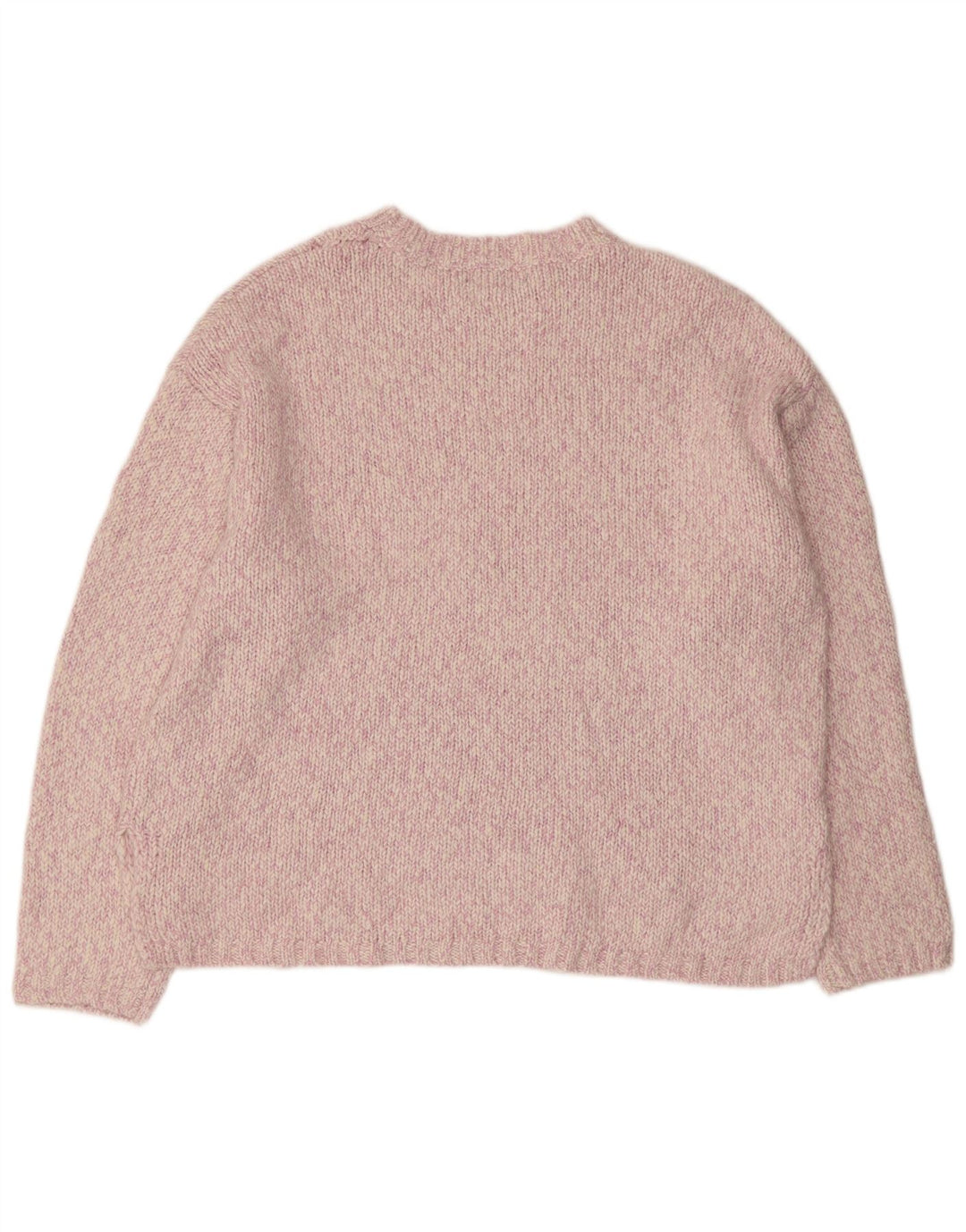 MARKS & SPENCER Jersey de cuello redondo para mujer UK 40 XL Rosa moteado