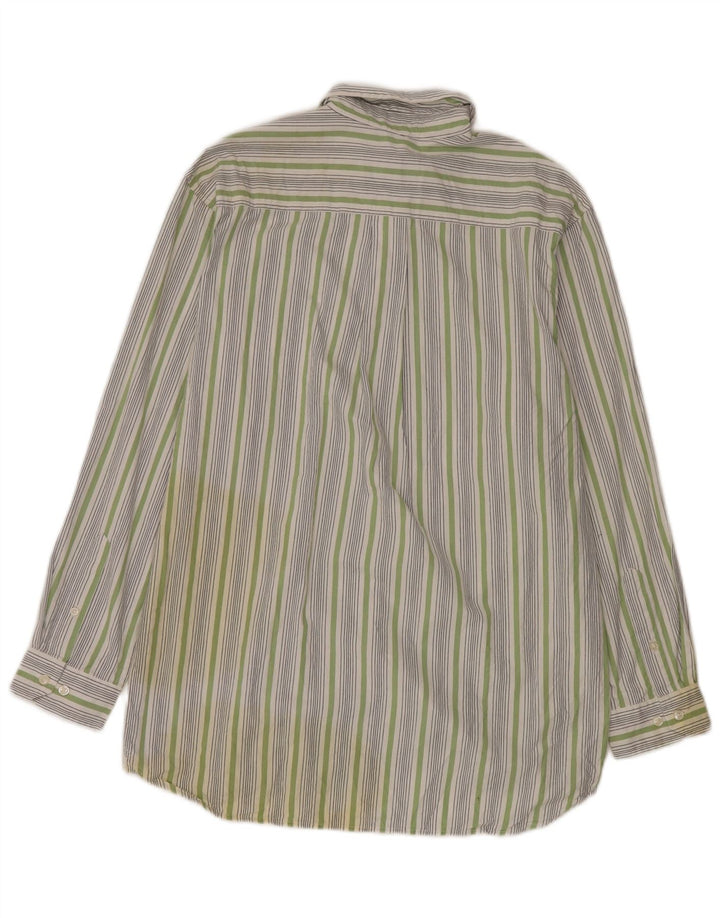 Camisa Izod Hombre Mediana Algodón Rayas Blancas