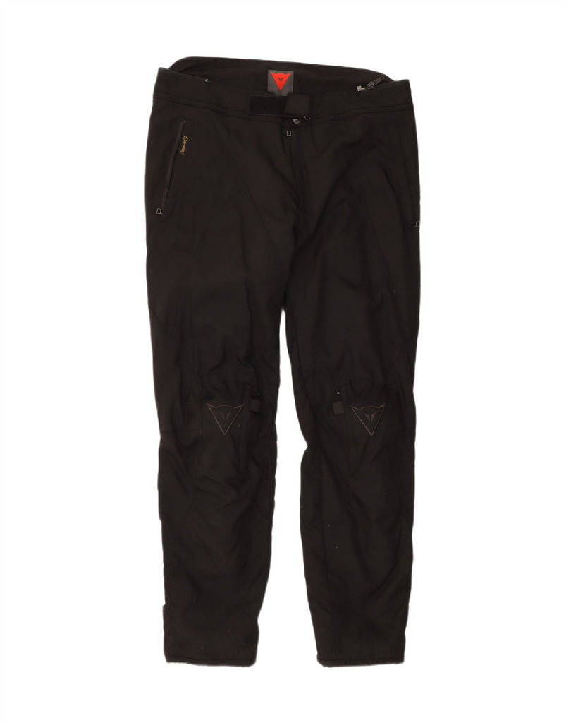 DAINESE Mens Moto Racer Trousers IT 54 2XL W38 L32 Black Nylon Vintage Dainese and Second-Hand Dainese from Messina Hembry 