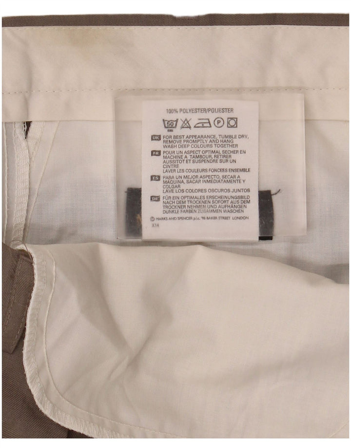 Marks & Spencer Pantalones casuales St. Michael Pegged para hombre W38 L29 Marrón