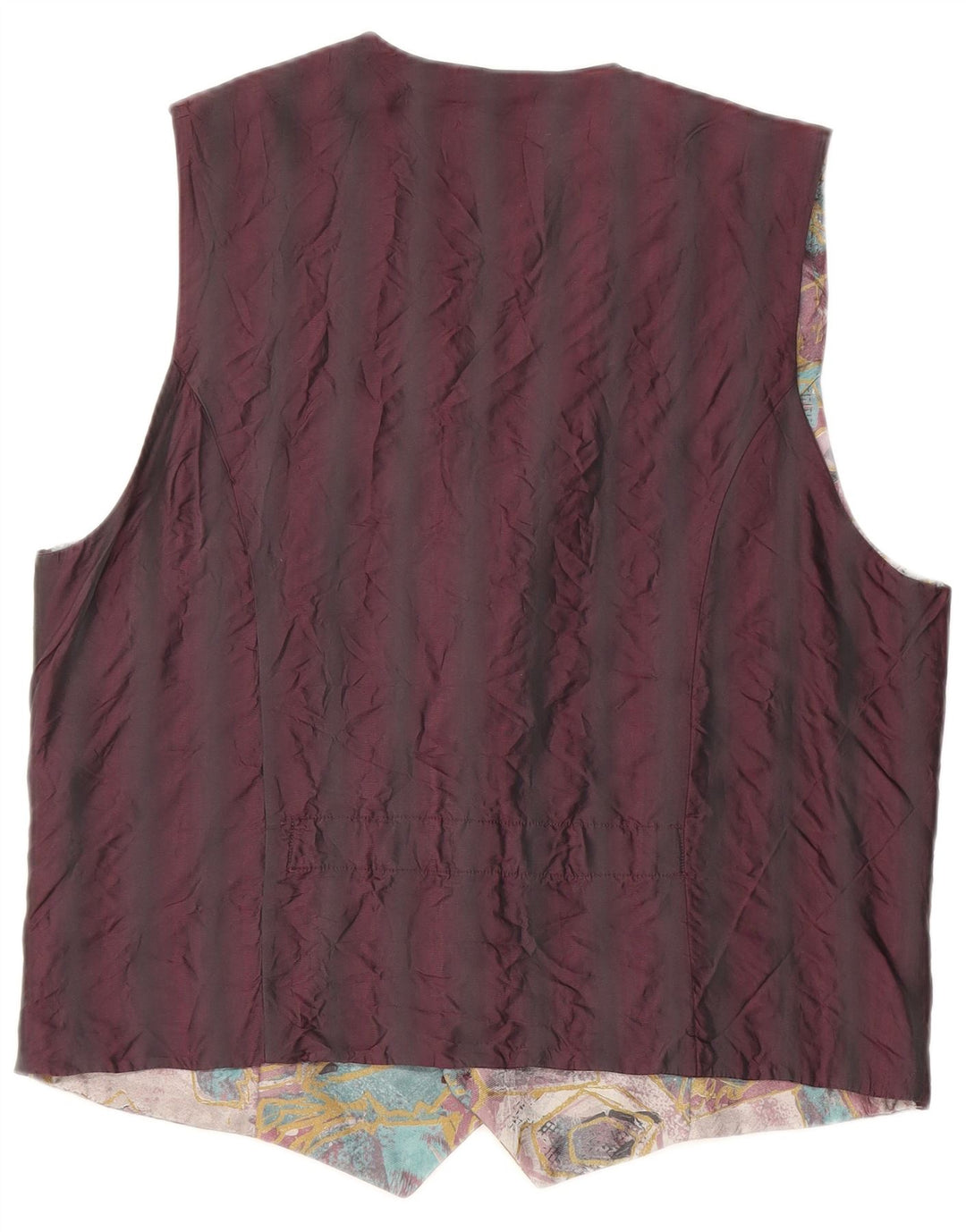 Chaleco vintage con patrón abstracto para hombre, mediano, multicolor