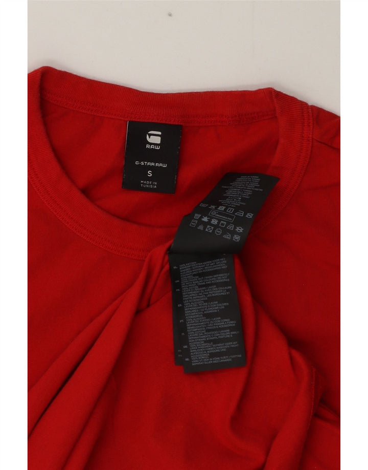 G-Star Hombre Camiseta Top Small Rojo Algodón