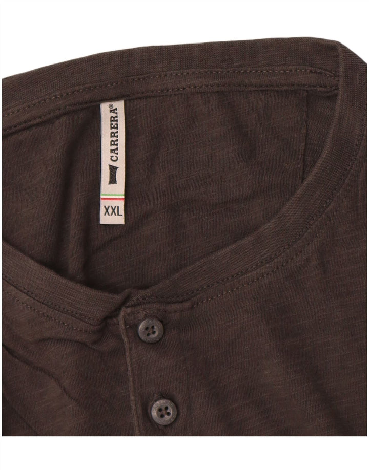 Carrera Camiseta Hombre Top 2XL Gris Algodón