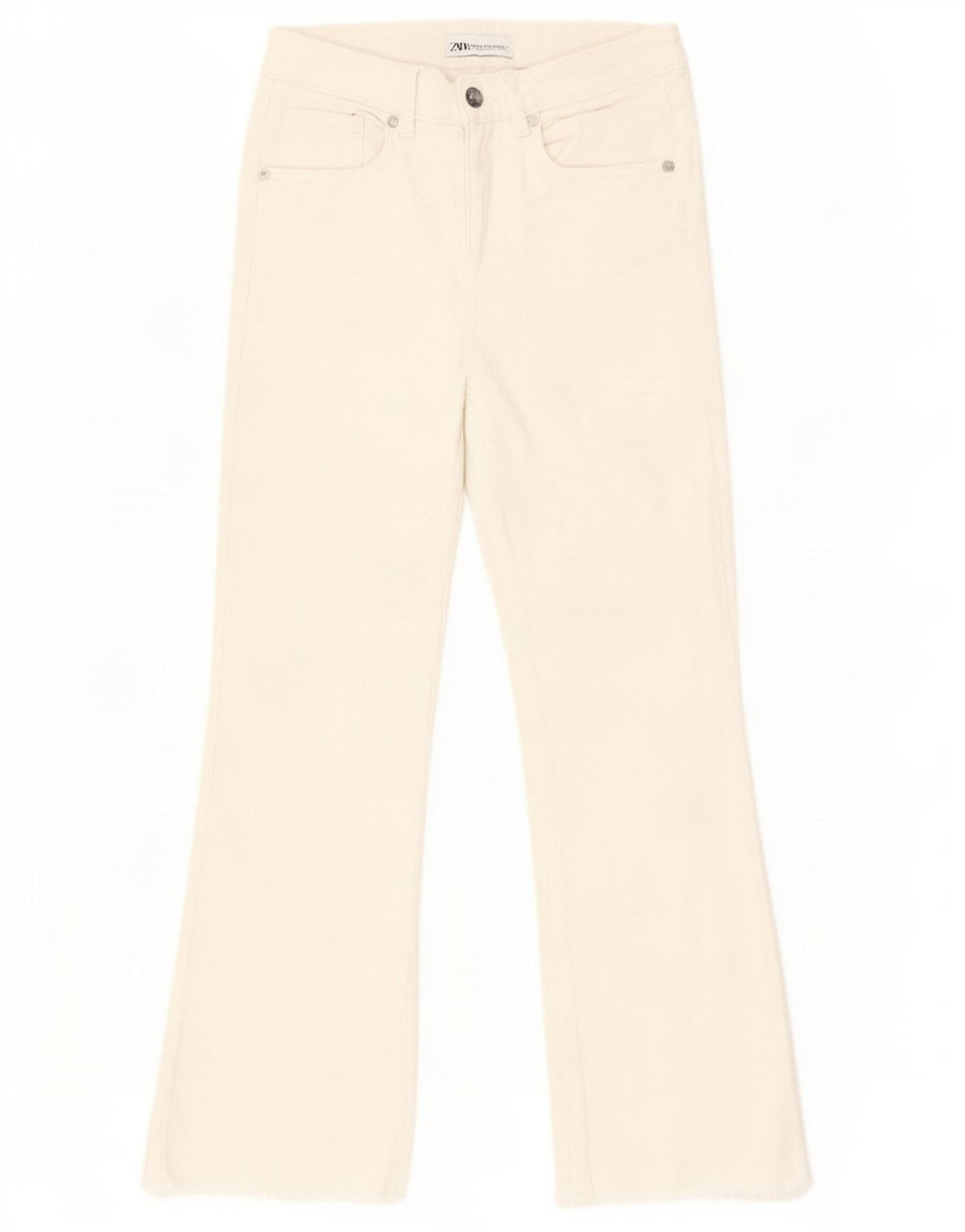 Zara Vaqueros Bootcut Mujer EU 34 2XS W24 L25 Blanco