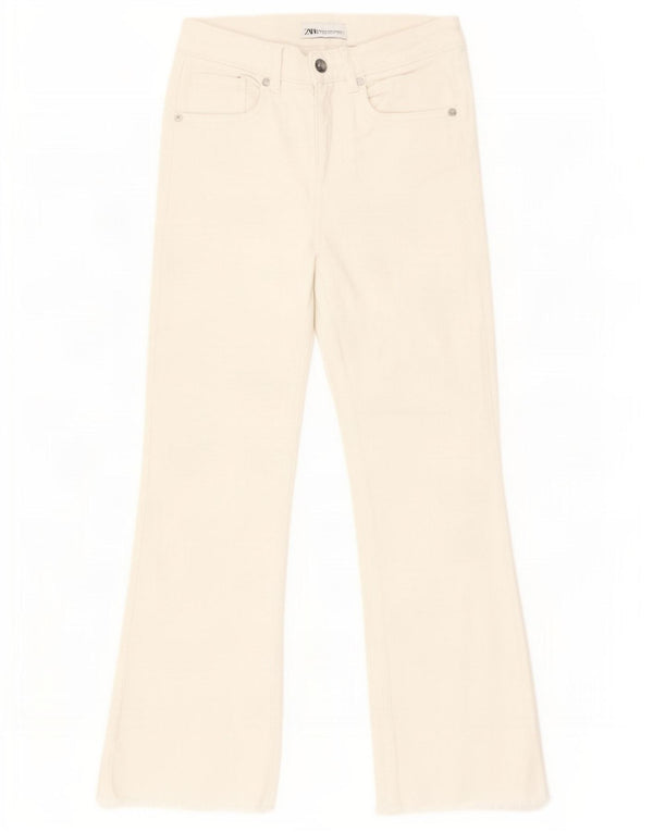 Zara Vaqueros Bootcut Mujer EU 34 2XS W24 L25 Blanco