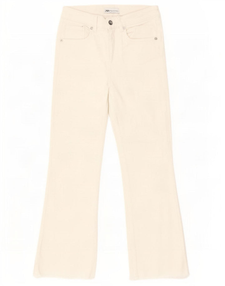 Zara Vaqueros Bootcut Mujer EU 34 2XS W24 L25 Blanco