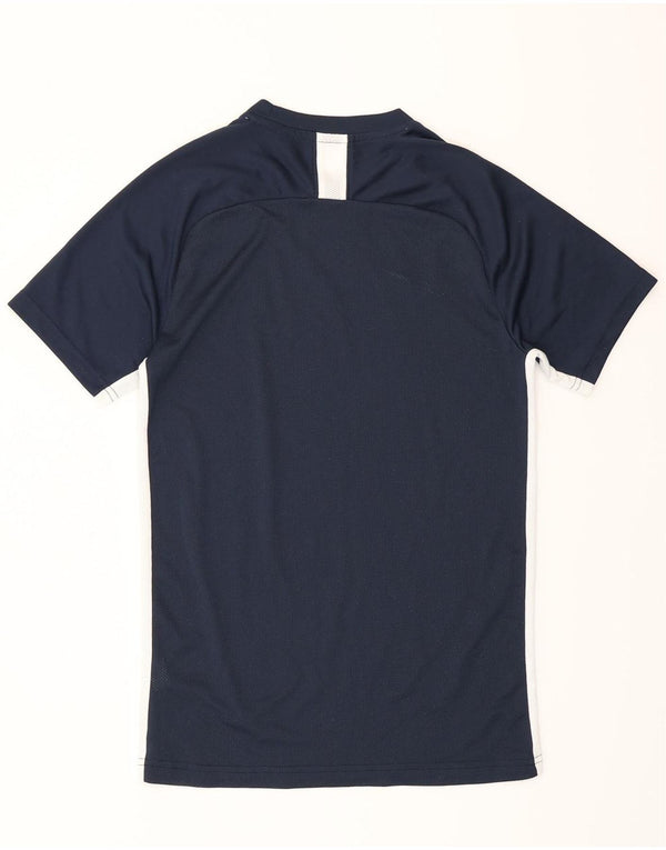 Camiseta Nike Dri Fit para hombre Top Small Azul marino Colorblock Poliéster