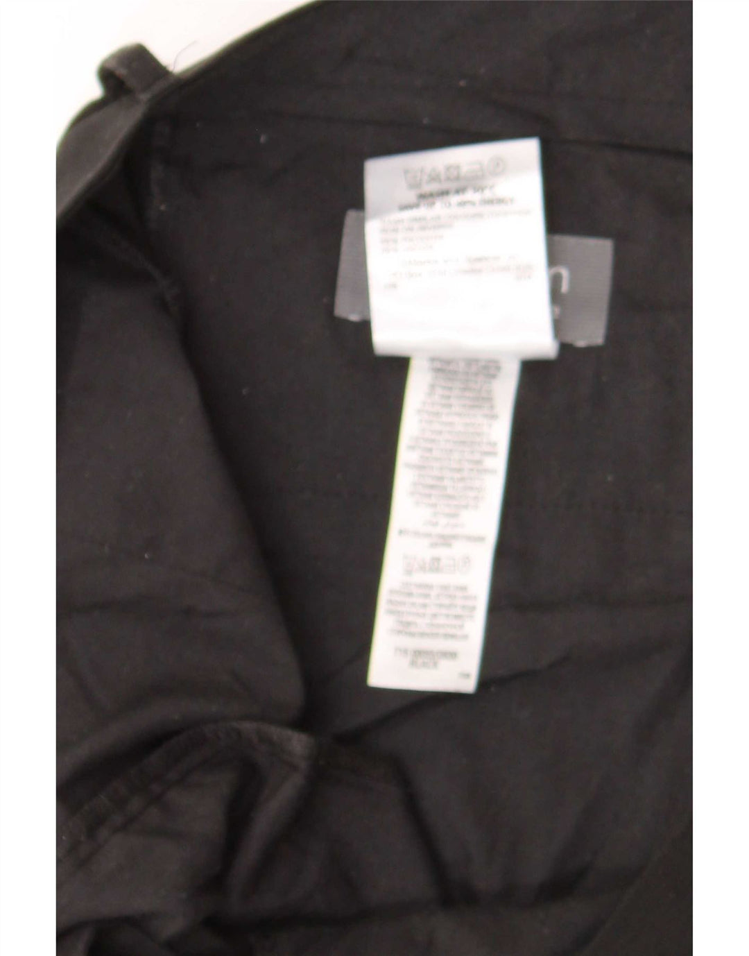 Marks & Spencer Pantalón de traje recto para hombre W39 L31 Poliéster negro