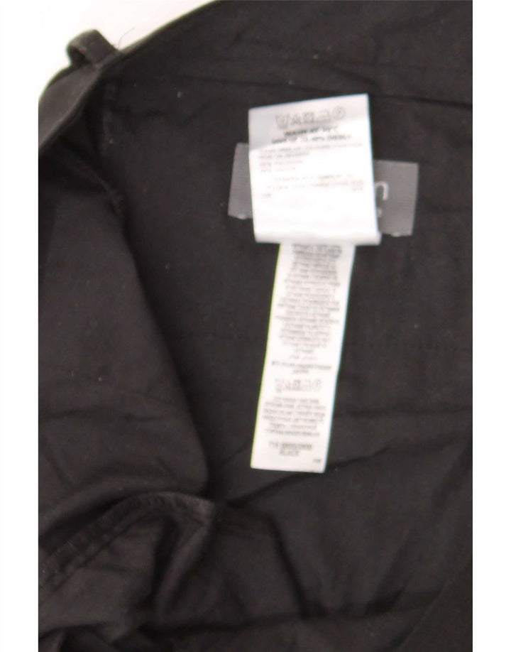 Marks & Spencer Pantalón de traje recto para hombre W39 L31 Poliéster negro