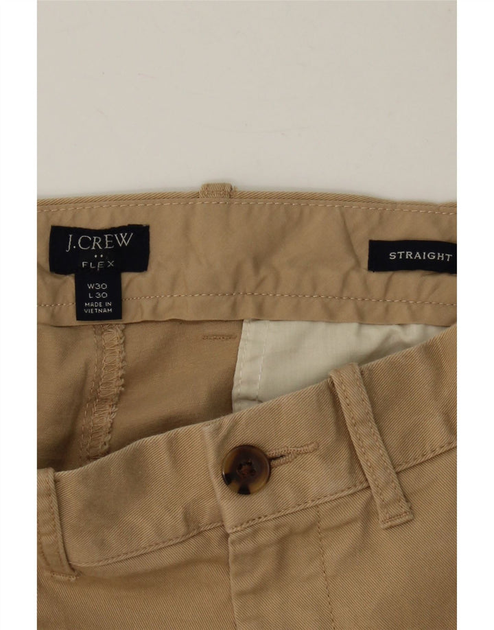 J. CREW Mens Flex Straight Chino Trousers W30 L27 Beige Vintage J. Crew and Second-Hand J. Crew from Messina Hembry 