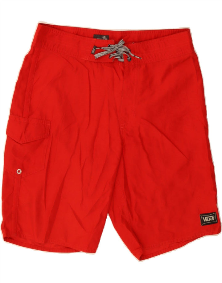 VANS Mens Swimming Shorts Medium  Red Polyester Vintage Vans and Second-Hand Vans from Messina Hembry 