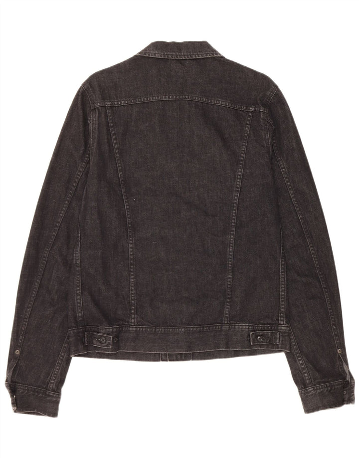 Lee Chaqueta Vaquera para Hombre UK 38 Mediana Algodón Negro