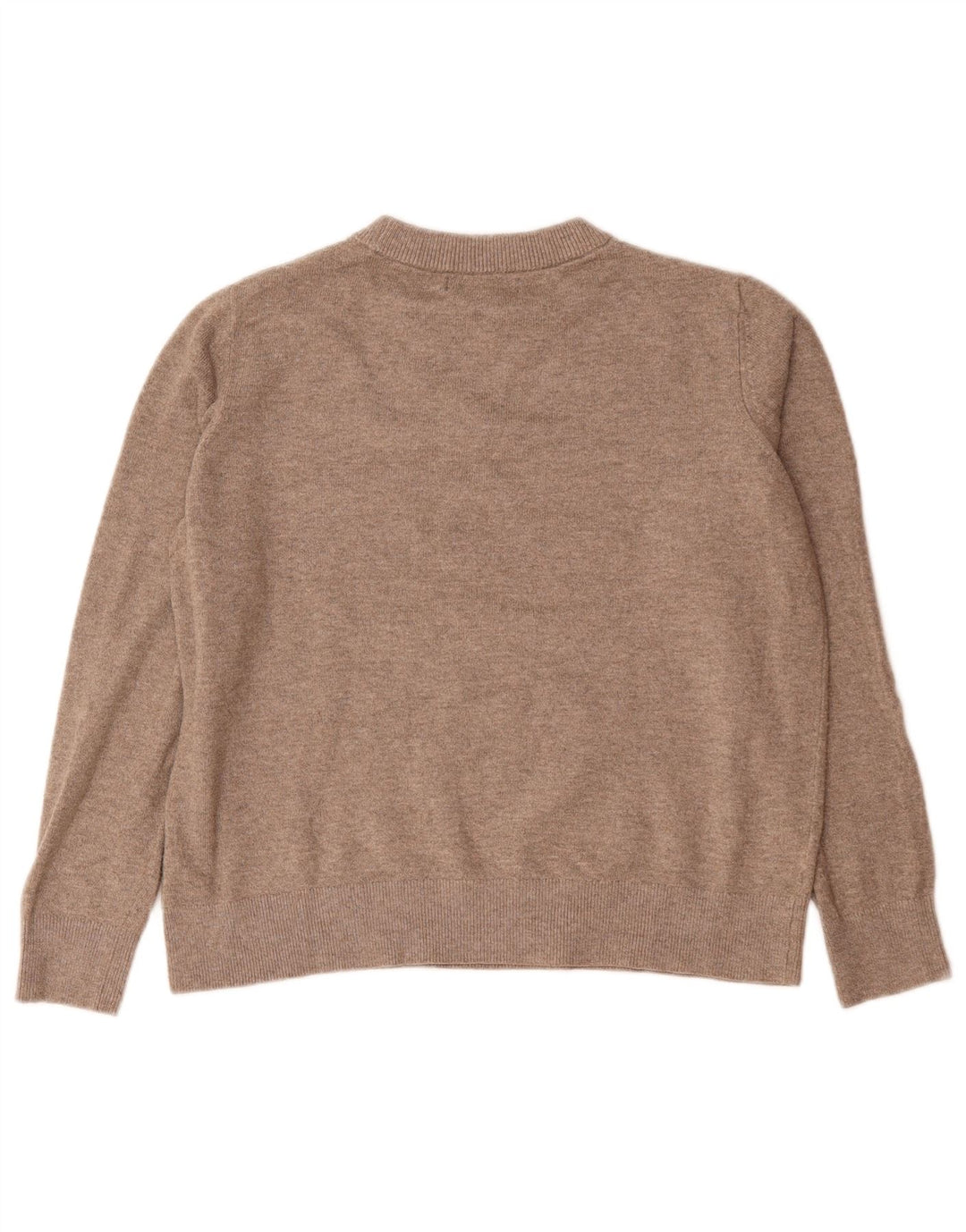 Marks & Spencer Jersey de cuello redondo para mujer UK 44 Poliéster gris medio
