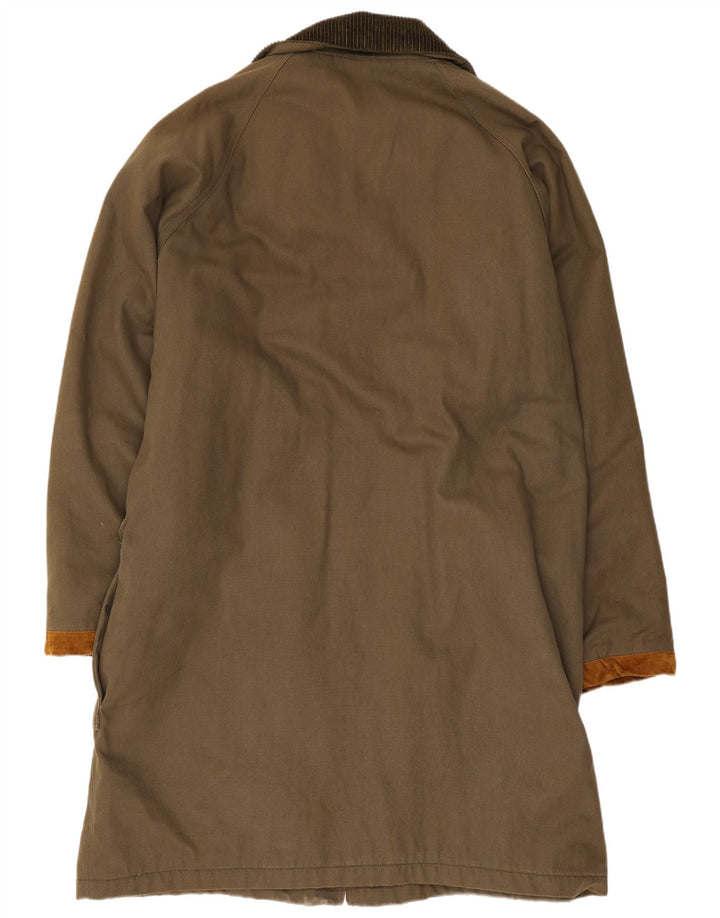 Trenca extragrande para mujer con cremallera UK 18 XL Algodón caqui