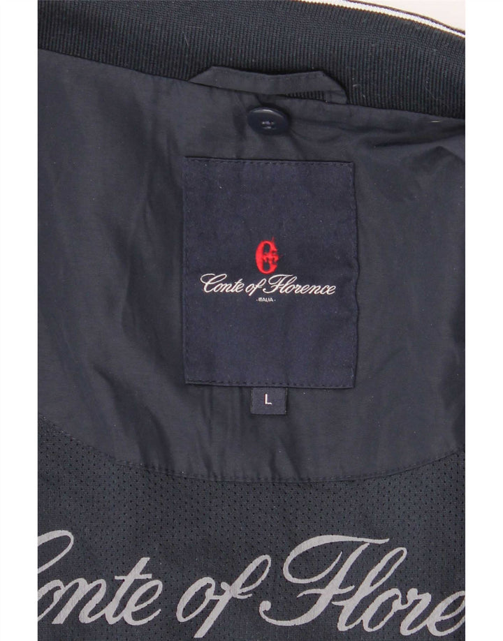 Conte of Florence - Chaqueta de chándal para hombre, talla grande, poliéster, color azul marino