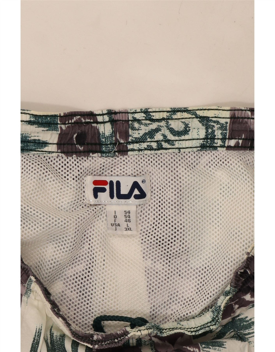 Bañador FILA para hombre, talla grande, gris Ikat