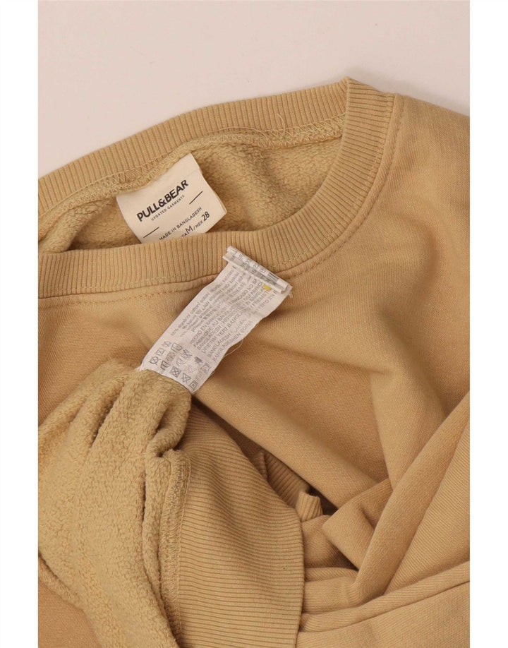 Pull & Bear - Sudadera extragrande para mujer, talla 40, algodón beige medio