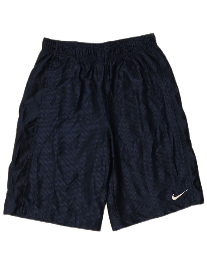 Nike - Pantalones cortos deportivos para hombre, talla grande, poliéster, color azul marino