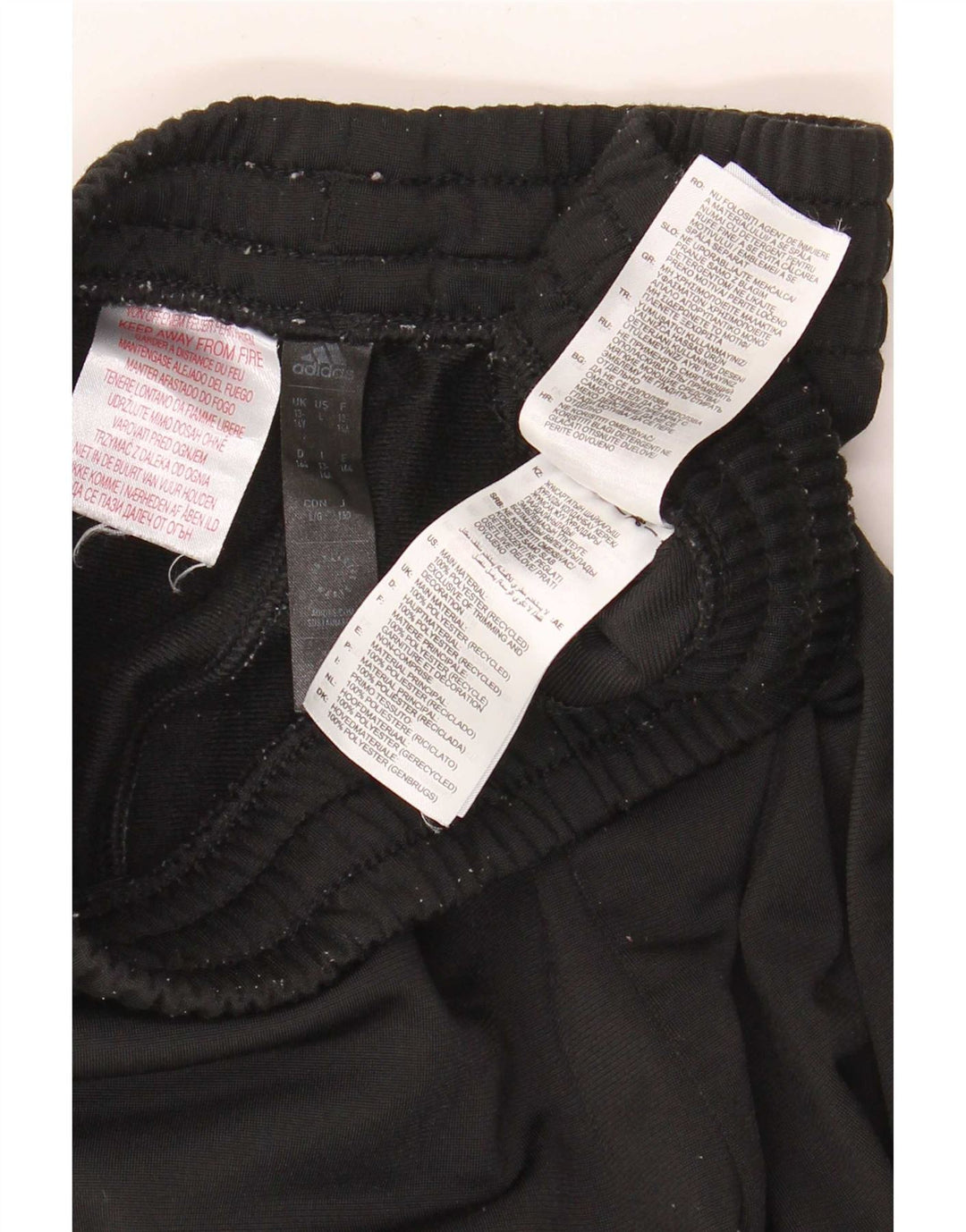 Adidas Pantalón Chándal Niño 13-14 Años Negro Poliéster