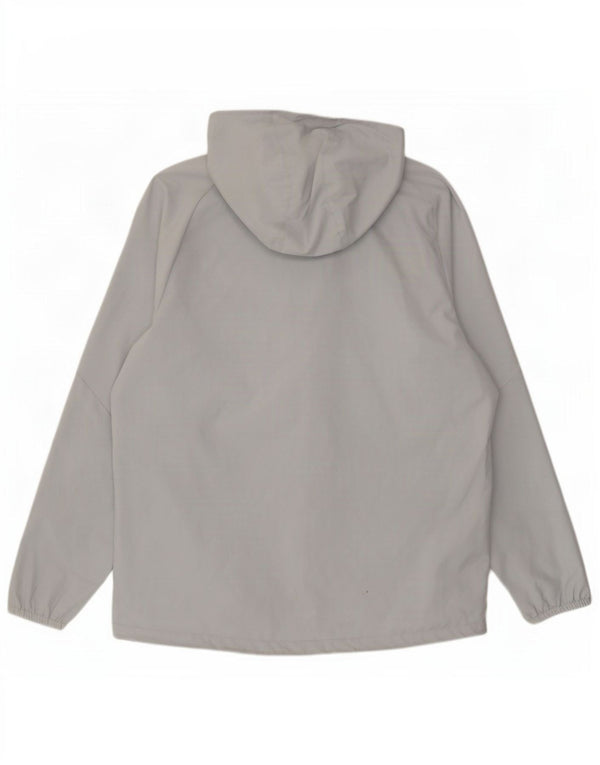 Umbro Chaqueta impermeable con capucha gráfica para hombre Reino Unido 40 Poliéster gris grande