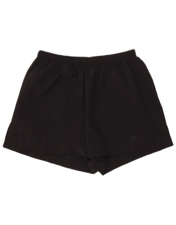 Adidas Pantalones cortos deportivos para mujer UK 12 Mediano Negro Poliéster