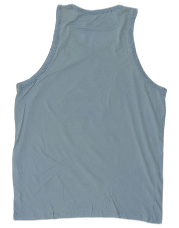 JACK & JONES Hombre Core Slim Fit Graphic Vest Top Azul Grande