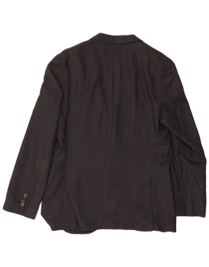 Hugo Boss Chaqueta tipo blazer de 2 botones para hombre UK 50 Large Lana virgen negra