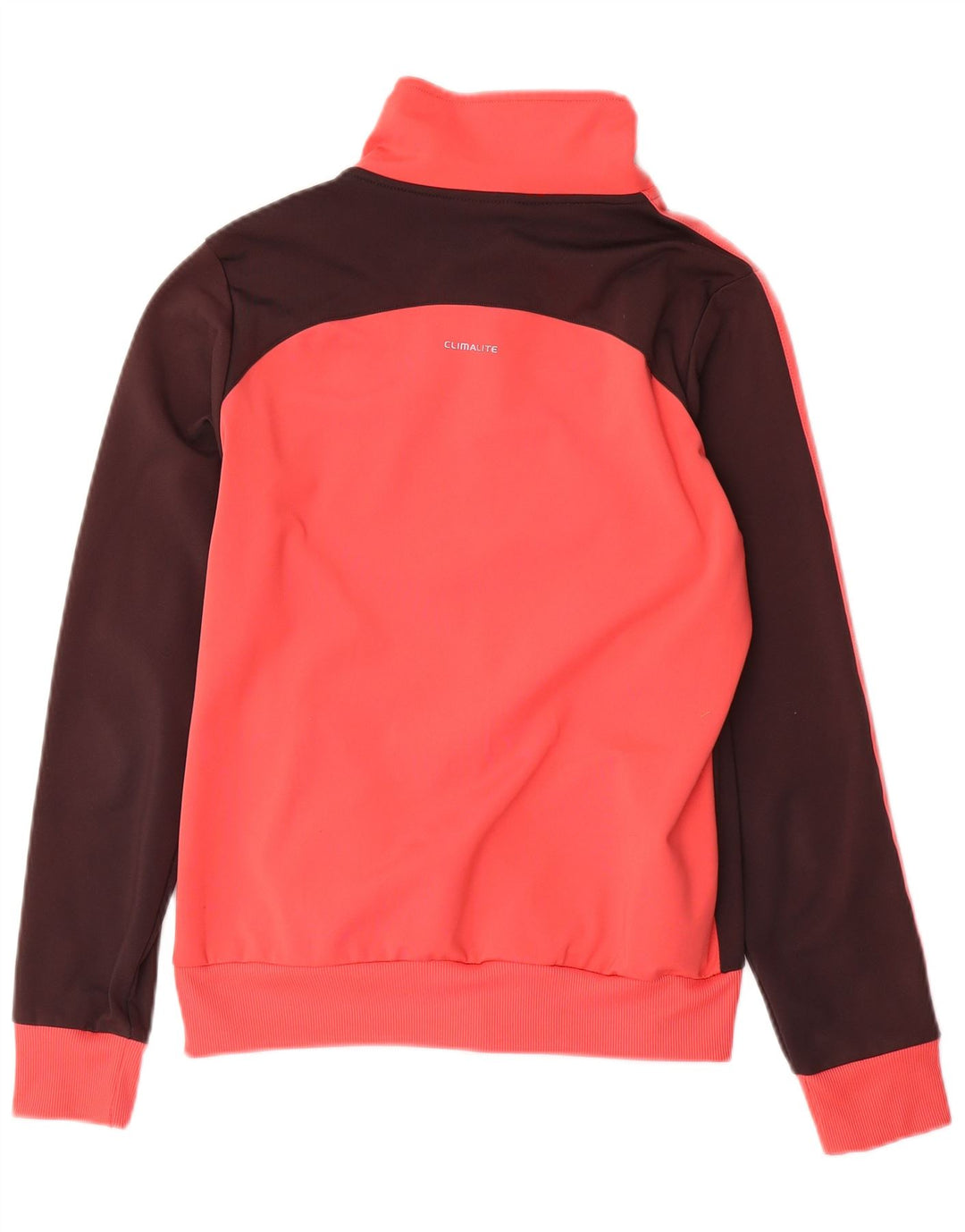 ADIDAS Chaqueta de chándal Clima 365 para mujer UK 20 2XL Bloque de color rosa