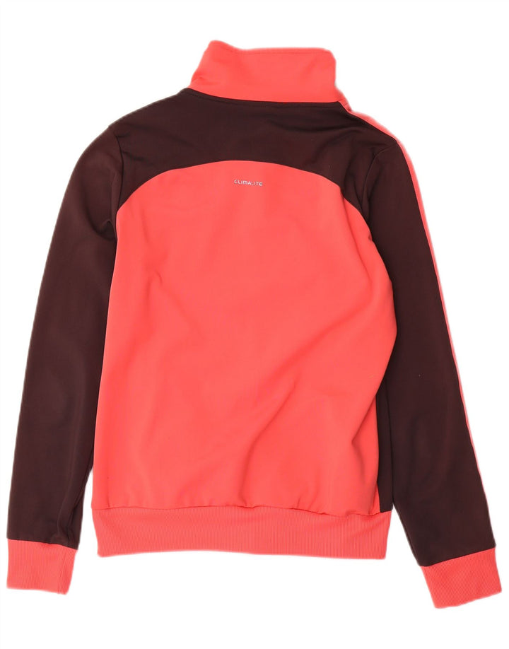 ADIDAS Chaqueta de chándal Clima 365 para mujer UK 20 2XL Bloque de color rosa