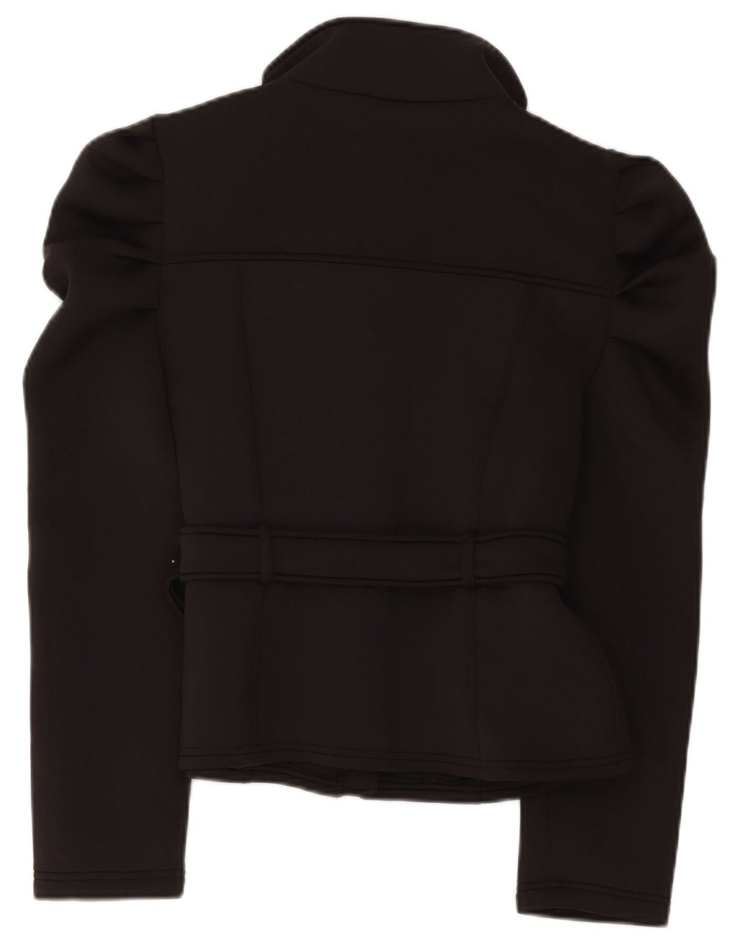 Zara Chaqueta Bomber para Mujer UK 44 Grande Poliéster Negro