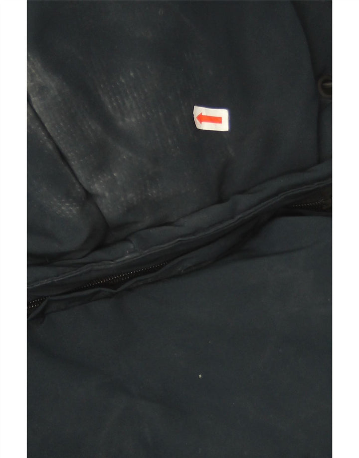 Superdry Chaqueta Acolchada Extragrande Con Capucha Para Mujer UK 8 Small Azul Marino