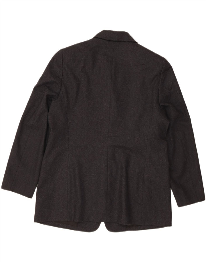 Ferre Chaqueta Blazer de 4 Botones para Mujer UK 20 2XL Gris Moteado