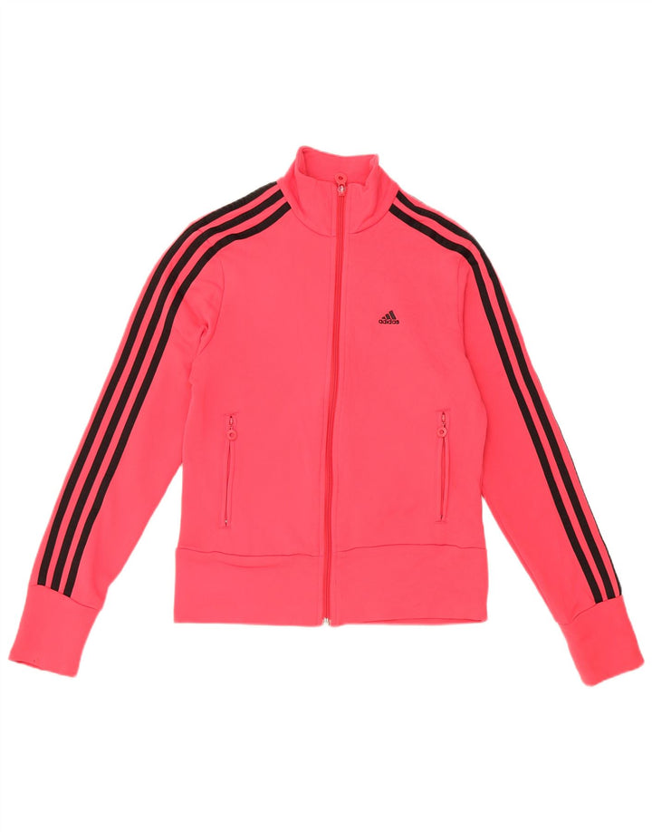 ADIDAS Chaqueta de chándal para mujer UK 10 Small Pink Poliéster