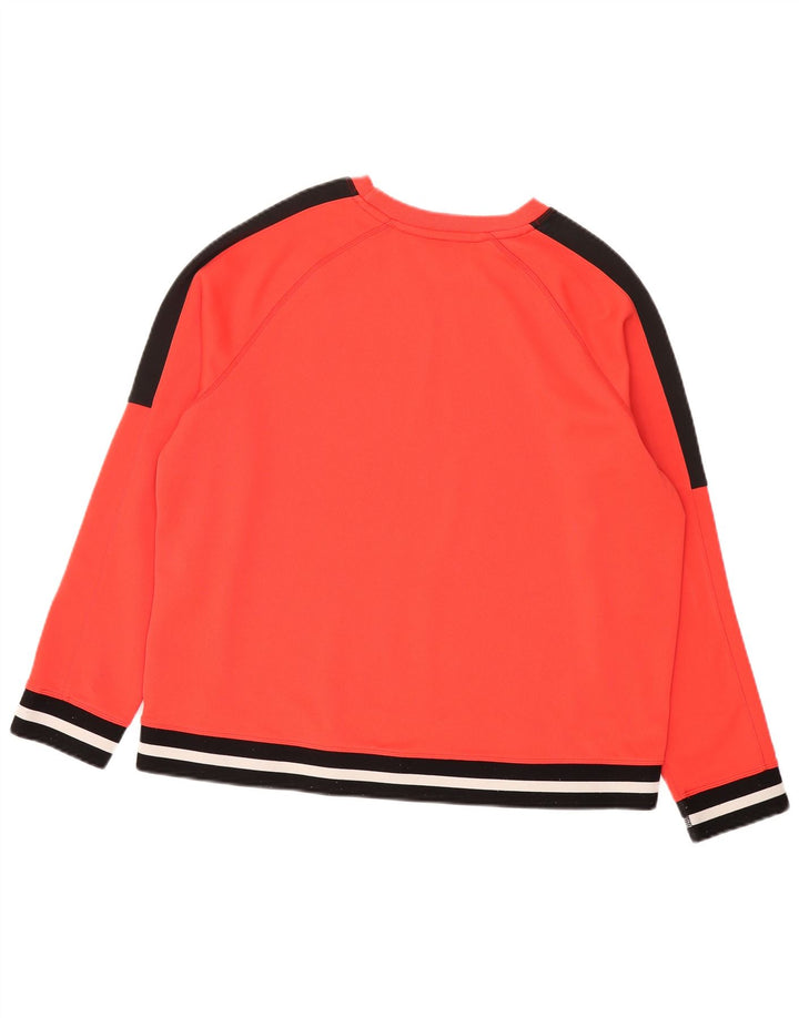 Dkny Sudadera tipo jersey para mujer UK 46 Grande Rojo Colorblock Poliéster