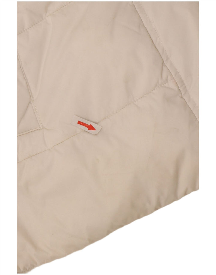 Replay Chaqueta acolchada extragrande con gráfico para mujer UK 6 XS Poliéster blanco