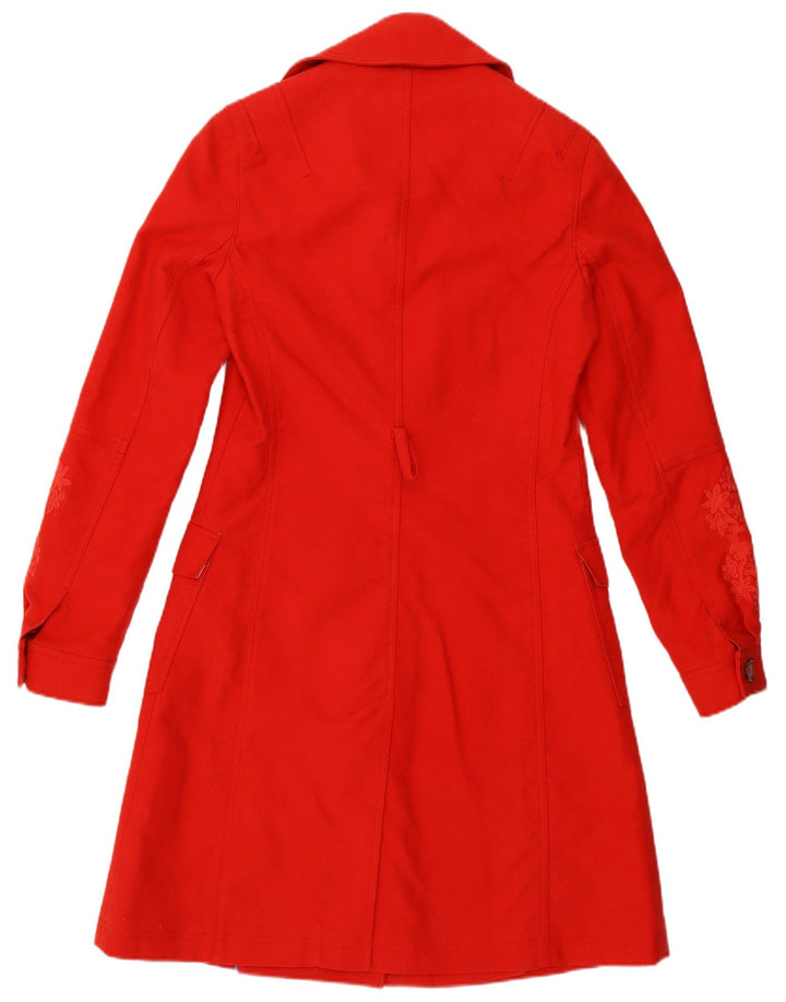 Abrigo Oilily para mujer con estampado de ajuste regular EU 36 Algodón de cachemira rojo pequeño