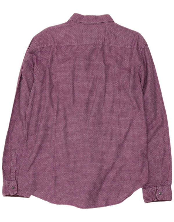 Camisas HUGO BOSS Hombre | Camisa slim fit XL de algodón con lunares morados