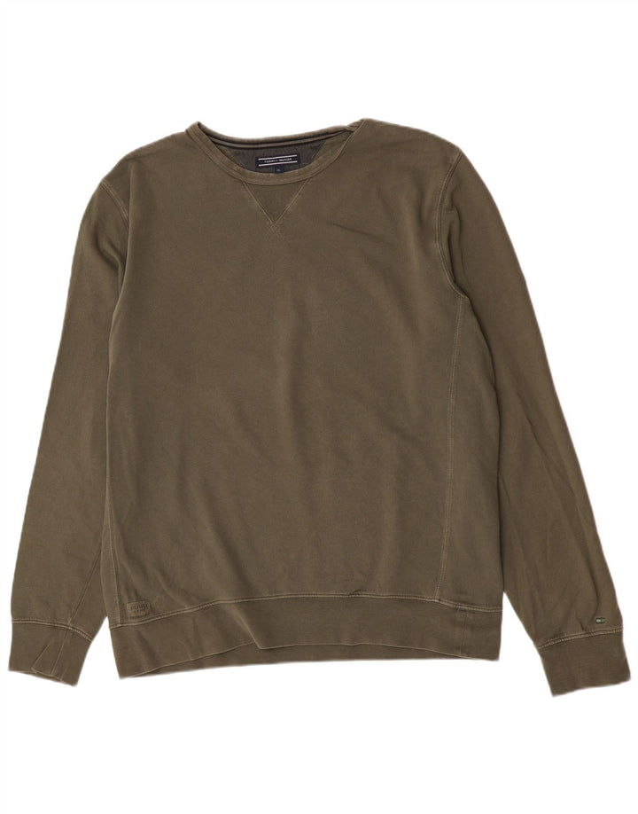 Tommy Hilfiger Sudadera Jumper XL Caqui Algodón Hombre