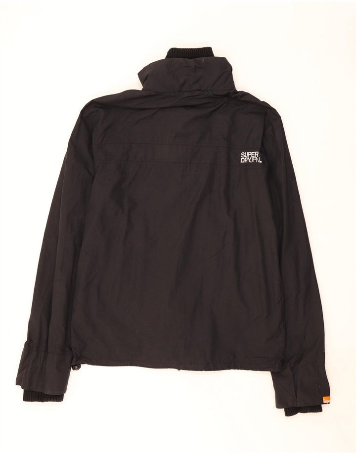 Superdry Chaqueta impermeable gráfica para hombre UK 44 2XL Poliéster negro