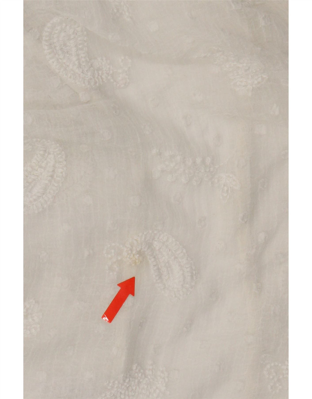 Zara Vestido largo transparente para mujer UK 8 Small White Paisley Poliéster
