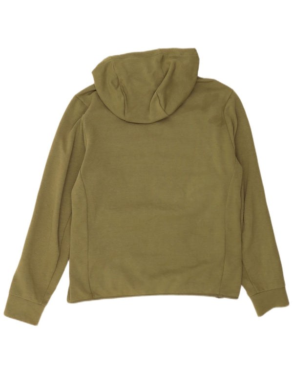 Adidas Hombre Zip Sudadera Con Capucha Suéter Grande Verde Poliéster Deportes