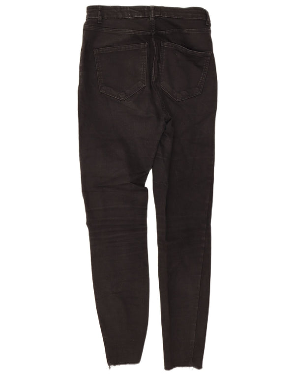 Zara Mujer Trafaluc Vaqueros Pitillo Desgastados EU 40 Medium W30 L27 Negro