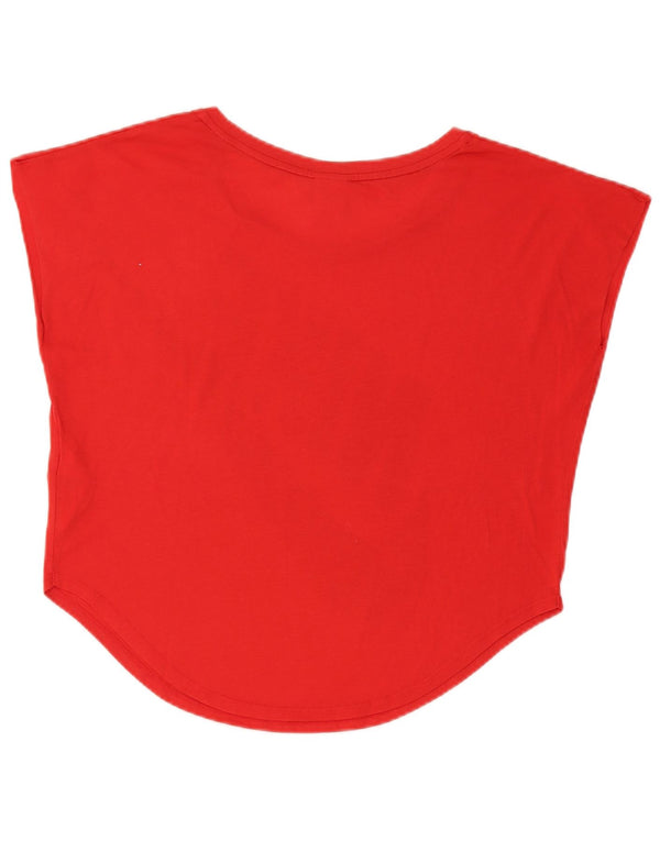 Nike Camiseta gráfica extragrande para mujer UK 8 Small Rojo Poliéster Deportes