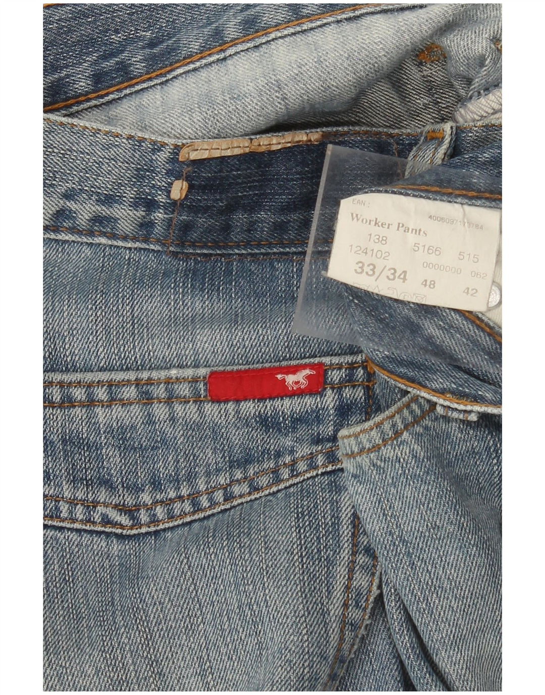 MUSTANG Vaqueros rectos para hombre W33 L34 Algodón azul