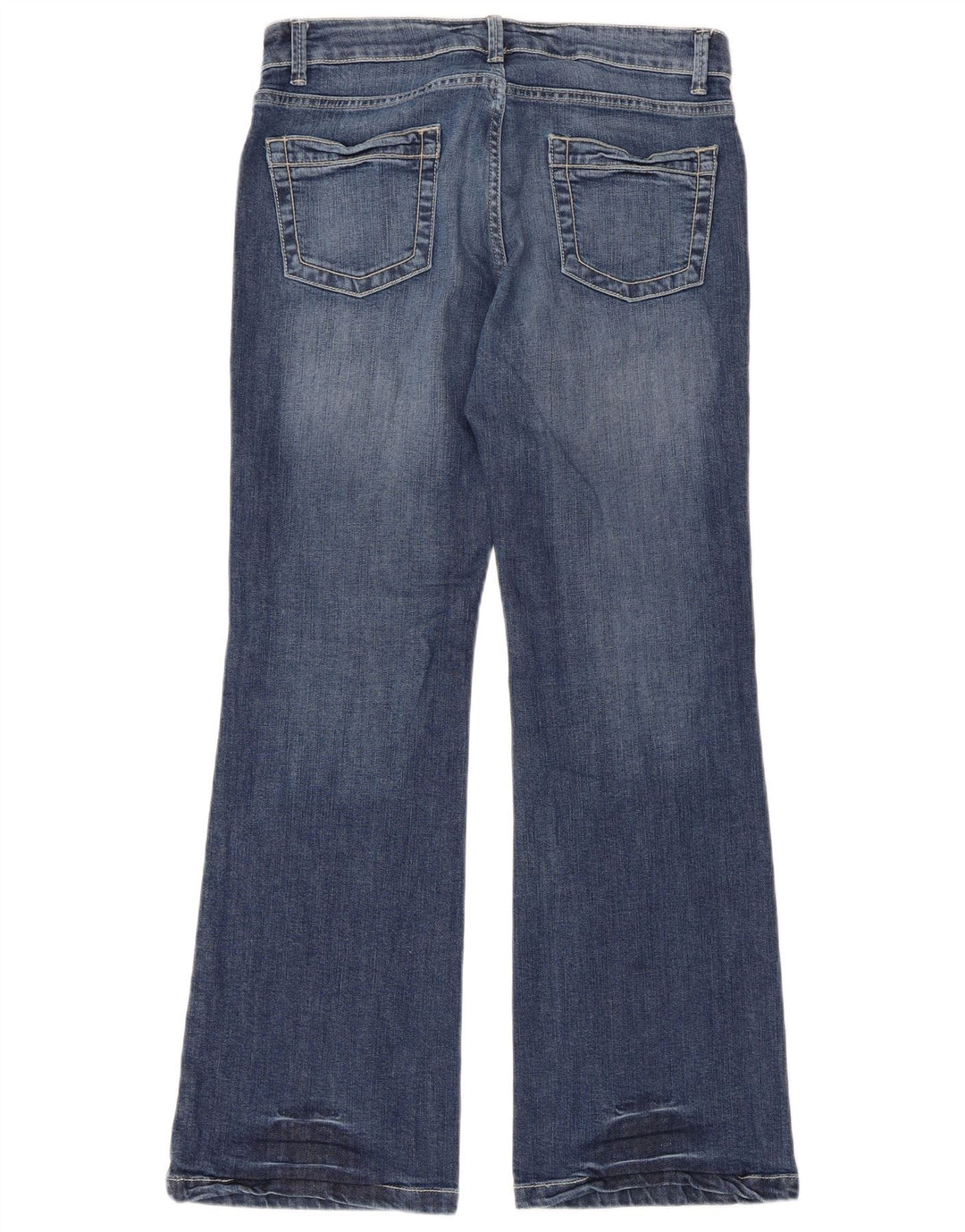 Marks & Spencer Vaqueros Bootcut para Mujer UK 12 Medium W33 L30 Algodón Azul