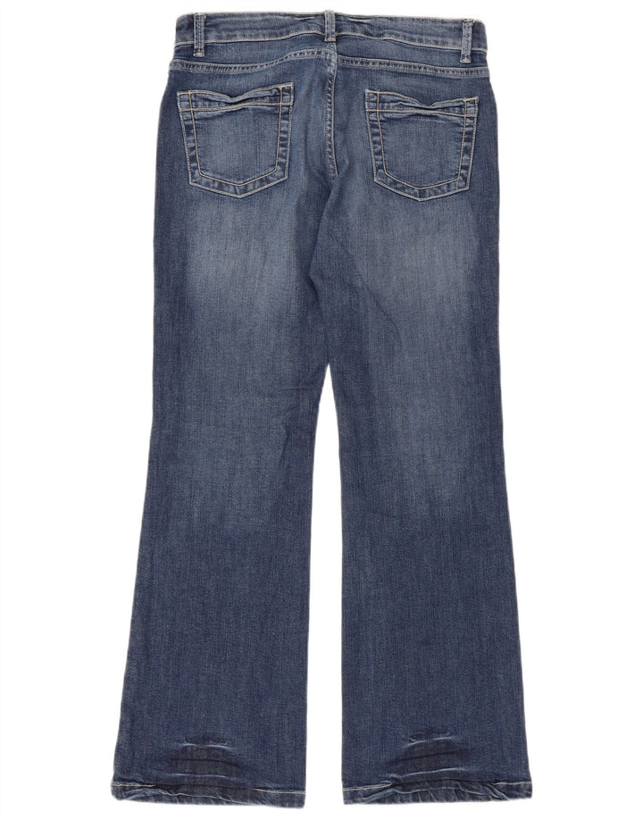 Marks & Spencer Vaqueros Bootcut para Mujer UK 12 Medium W33 L30 Algodón Azul