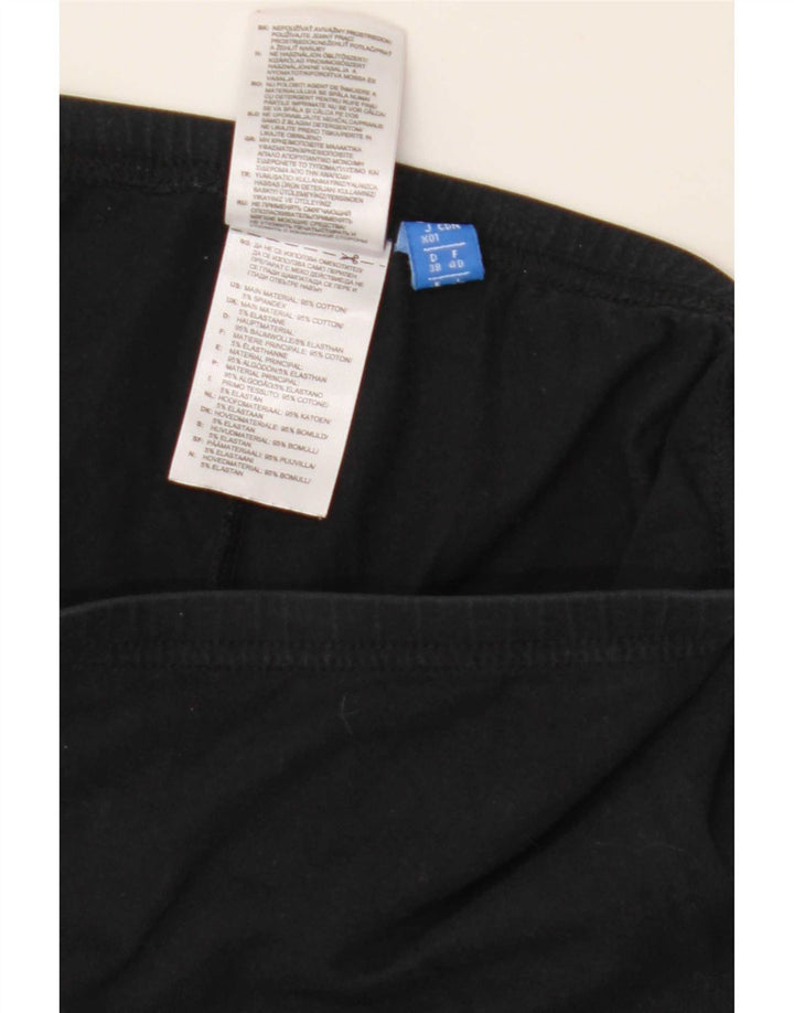 Adidas Leggings gráficos para mujer Reino Unido 12 Algodón negro mediano