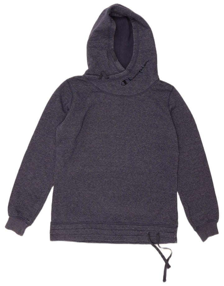 CHAMPION Jersey con capucha gráfico para mujer UK 46 Large Azul marino