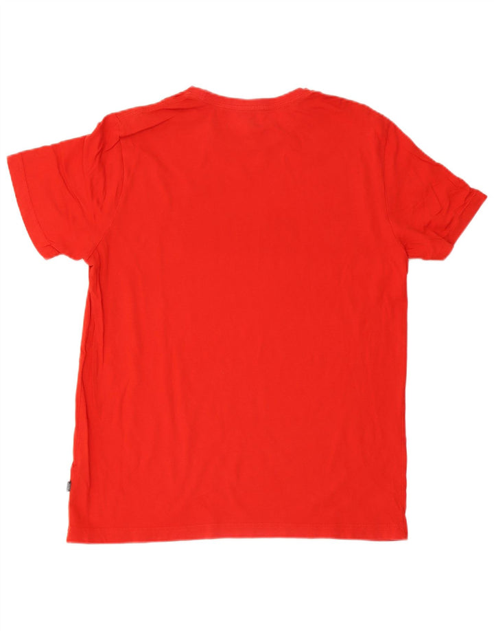Puma - Camiseta gráfica para hombre, talla grande, algodón rojo