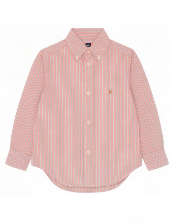 Ralph Lauren Camisa para bebé niño 18-24 meses Algodón a rayas rosa